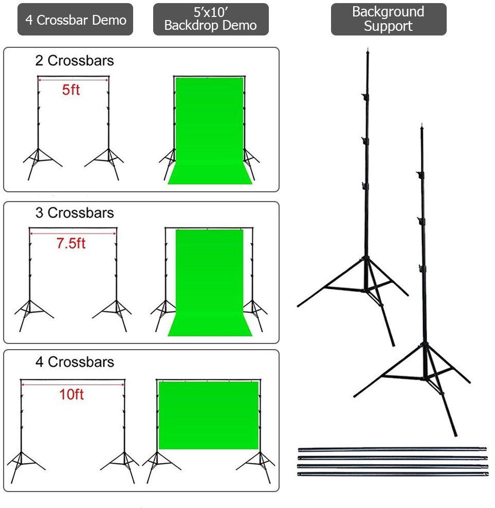 Background Support Structure System Stand